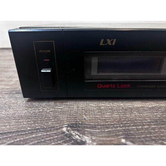 Vintage LXI Quartz Synthesizer AM/FM Stereo Tuner Black Model 28924 - Picture 2 of 7